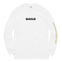 Supreme FW18 1994 L/S Tee White Chest Long Sleeves Unisex SUP-FW18-047