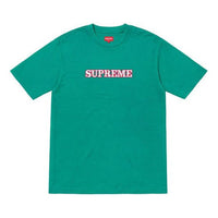 Supreme FW18 Floral Logo Tee Teal Logo Tee SUP-FW18-319