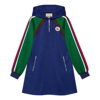 (WMNS) Gucci Technical Jersey Dress with Double G 'Blue Green' 681085-XJDQN-4897