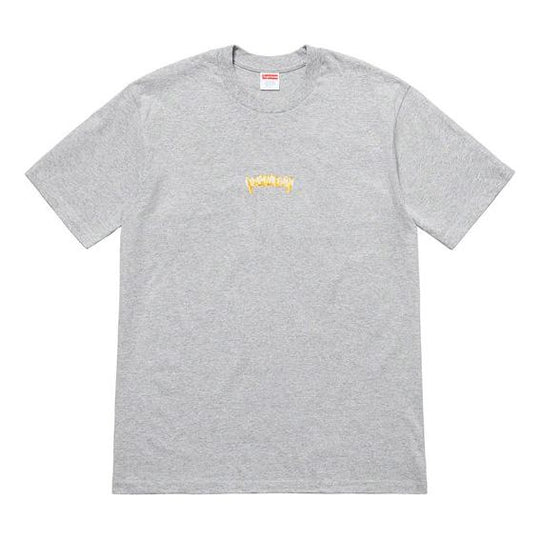 Supreme SS19 Fronts Tee Heather Grey Round Neck Pullover Short Sleeve Unisex Gray SUP-SS19-275