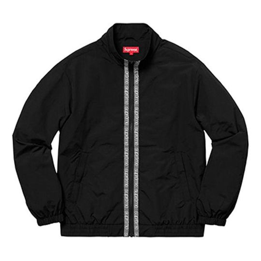 Supreme SS18 Classic Taping Track Jacket Black SUP-SS18-536