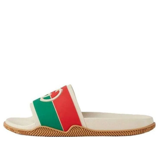 (WMNS) Gucci Slide 'Interlocking G - White Red Green' 655461-JFA00-9136