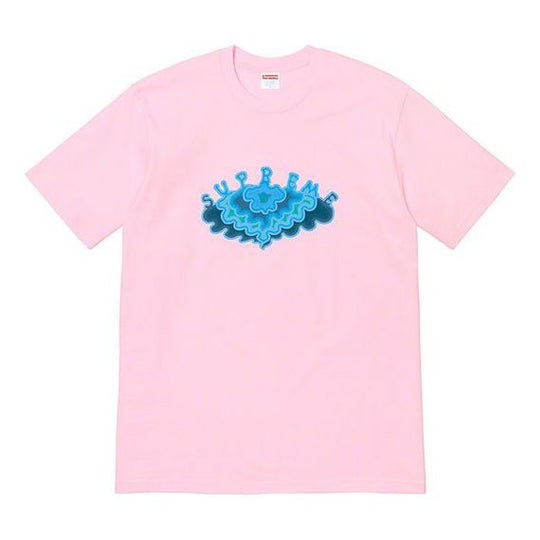 Supreme SS19 Cloud Tee clouds Pattern Short Sleeve Unisex Pink SUP-SS19-10512