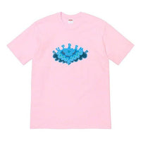Supreme SS19 Cloud Tee clouds Pattern Short Sleeve Unisex Pink SUP-SS19-10512