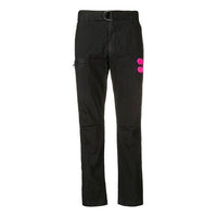 Men's Off-White D Waist Casual Long Pants/Trousers Slim Fit Black OMCA084R19A210211000