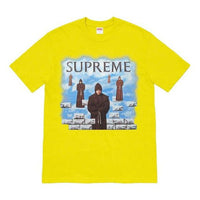 Supreme FW19 Week 1 Levitation Tee Printing Short Sleeve Unisex Yellow SUP-FW19-072