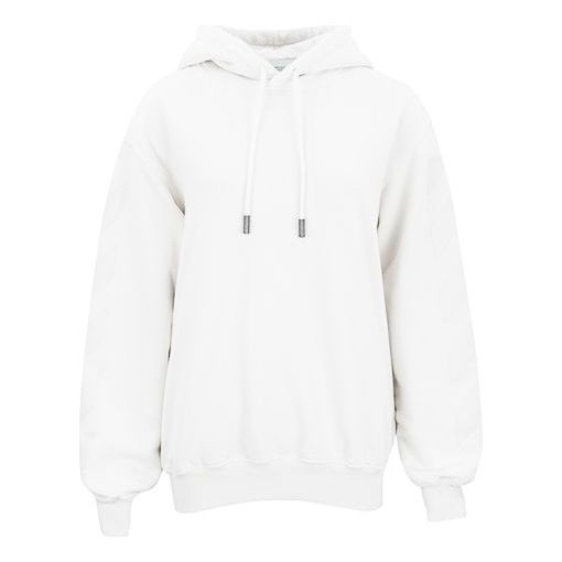 (WMNS) Off-White Hooded Cotton Sweater White OWBB032E19F300960101