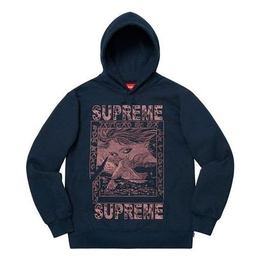 Supreme Doves Hoodie 'Navy' SUP-FW19-309