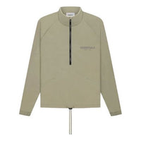 Fear of God Essentials FW21 Half Zip Track Jacket Pistachio FOG-FW21-016