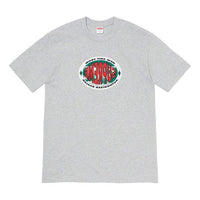 Supreme FW19 Week 1 New Shit Tee Alphabet Logo Short Sleeve Unisex Gray SUP-FW19-031