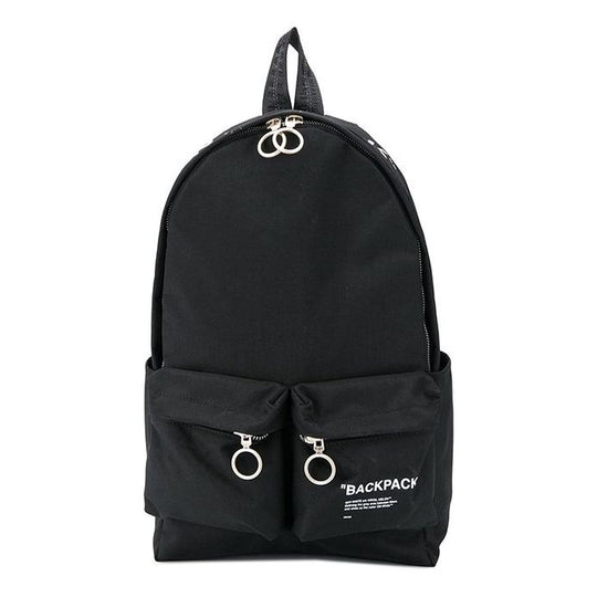 Off-White Quote Tote Backpack 'Black/White' OMNB017F20FAB0021001