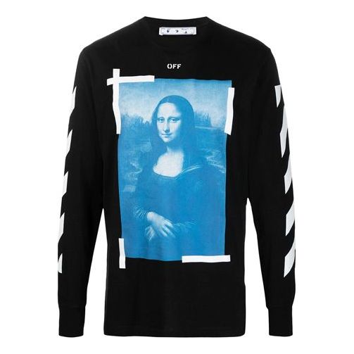 Off-White Mona Lisa Long-Sleeve T-Shirt 'Black' OMAB001R21JER0021001