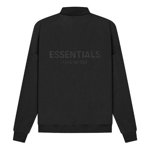 Fear of God Essentials SS21 Mockneck Half Zip Black FOG-SS21-575