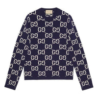 Gucci GG Wool Jacquard Sweater 'Blue Ivory' 692900-XKCC5-4492