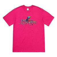 Supreme SS18 Tentacles Tee Hot Pink Printing Short Sleeve Unisex Rose Red SUP-SS18-491