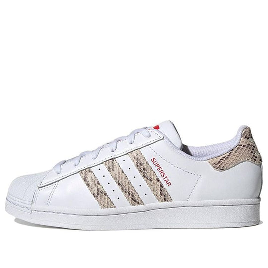 (WMNS) adidas originals Superstar 'Cloud White Wonder White Better Scarlet' HQ1918