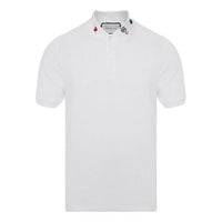 Gucci Animal Logo Embroidered Cotton Polo Shirt For Men White 523059-X9U96-9134