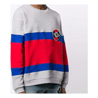 Gucci Red And Blue Cotton Crewneck Sweatshirt For Men Grey 548328-XJAKR-1093