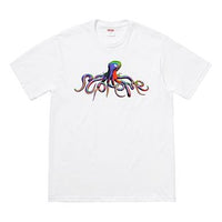 Supreme SS18 Tentacles Tee White Printing Short Sleeve Unisex SUP-SS18-487