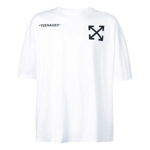 Off-White SS19 Teenager Back Oversize Mens Logo OMAA066S191850350188