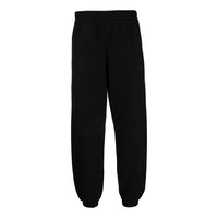 Men's Off-White SS22 Back Logo Printing Bundle Feet Sports Pants/Trousers/Joggers Black OMCH030C99FLE0031010