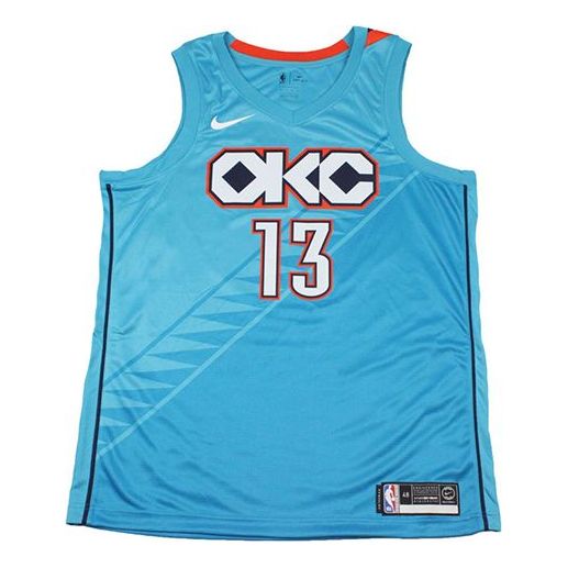 Nike NBA Jersey Paul George 13 18-19 NBA SW Sky blue AJ4632-444