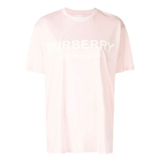 Burberry SS21 Logo Printing Short Sleeve Pink 80102241