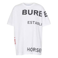 Burberry Horseferry Print Cotton Loose-Fitting White 80171031