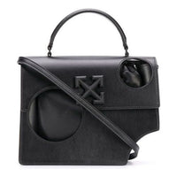 (WMNS) Off-White Leather Series Jitney 2.8 Single-Shoulder Bag Black OWNA113F20LEA0011000