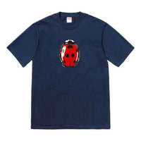 Supreme SS18 Ladybug Tee Navy Printing Short Sleeve Unisex Navy Blue SUP-SS18-0120