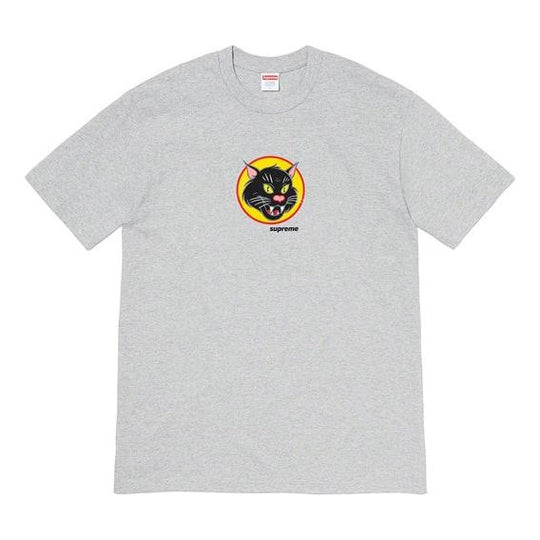 Supreme SS20 Week 1 Black Cat Tee Short Sleeve Unisex Gray SUP-SS20-312