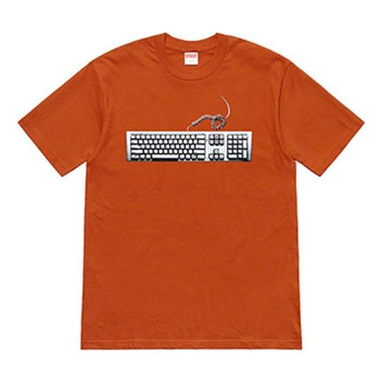 Supreme SS19 Keyboard Tee Rust Pattern Short Sleeve Unisex SUP-SS19-735