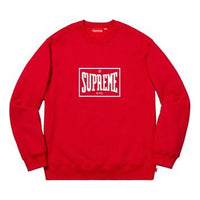 Supreme SS19 Warm Up Crewneck Red Chest logo Pullover Unisex SUP-SS19-412