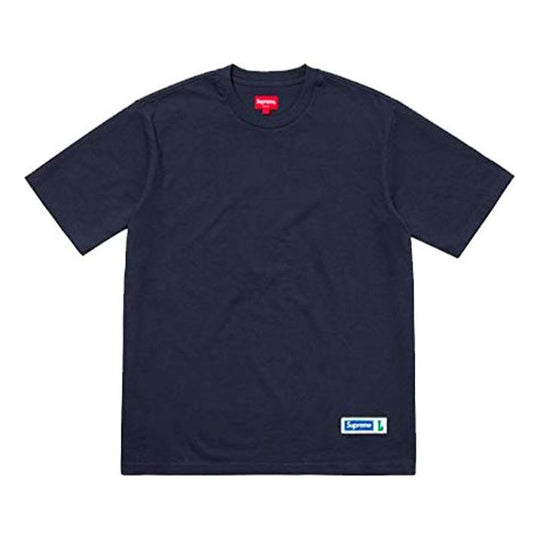 Supreme SS18 Athletic Label SS Top Navy Tee SUP-SS18-310