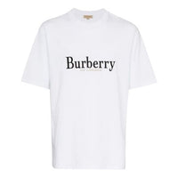 Burberry Logo Short Sleeve Unisex White 8007830