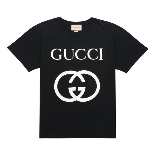 Gucci OFF-WHITE Cotton Oversize With Interlocking G Black 493117-X3Q35-1289