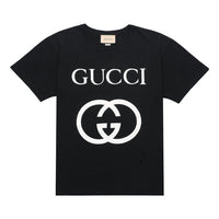 Gucci OFF-WHITE Cotton Oversize With Interlocking G Black 493117-X3Q35-1289