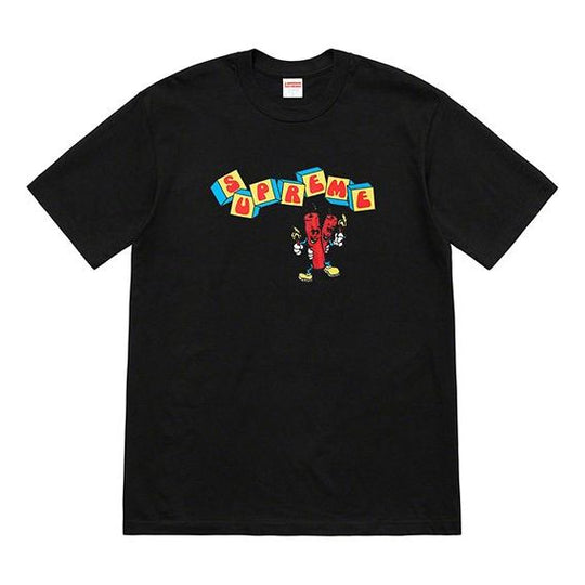 Supreme SS19 Dynamite Tee Printing Short Sleeve Unisex Black SUP-SS19-10492