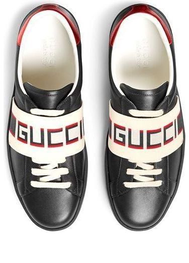 Gucci Ace Stripe Leather Black 523469 0FIV0 1076 SneakerSouqq