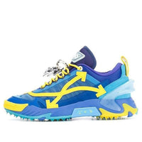 Off-White Odsy-2000 Low-top Sports Shoes Blue/Yellow OMIA190F20FAB0014518