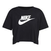 (WMNS) Nike Sportswear Essential Short Casual Crew Neck Short Sleeve T-Shirt Black BV6176-010