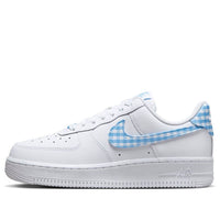 (WMNS) Nike Air Force 1 Low 'University Blue Gingham Plaids' DZ2784-100