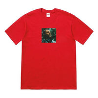 Supreme FW18 Marvin Gaye Tee Red Character Printing Short Sleeve Unisex SUP-FW18-1183