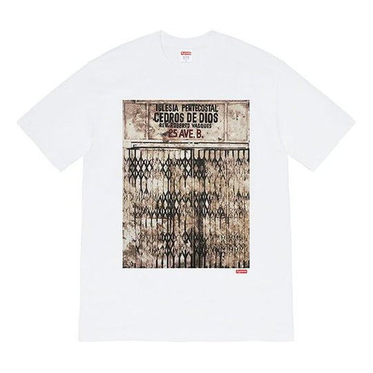 Supreme FW19 Week 12 x Martin Wong Iglesia Pentecostal White Tee SUP-FW19-1062