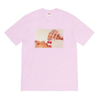 Supreme SS20 Week 1 Cherries Tee Cherry Short Sleeve Unisex Purple SUP-SS20-284