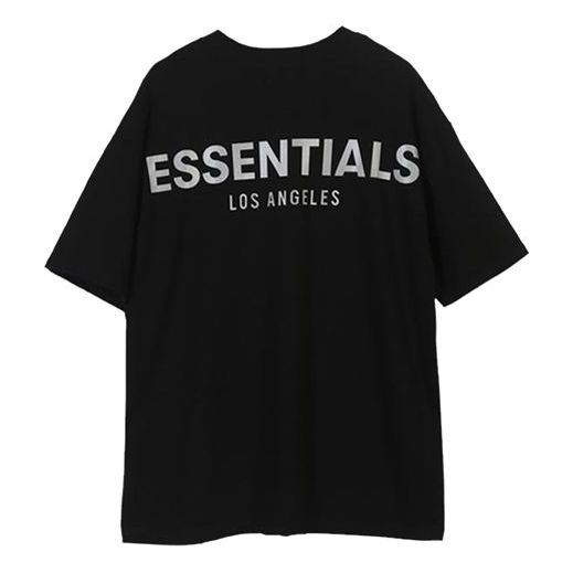 Fear of God Essentials LA Short Sleeve T-Shirt 'Black White' FOG-SS20-004