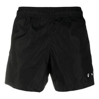 Men's Off-White SS21 Logo Shorts Black OMFA003R21FAB0011001