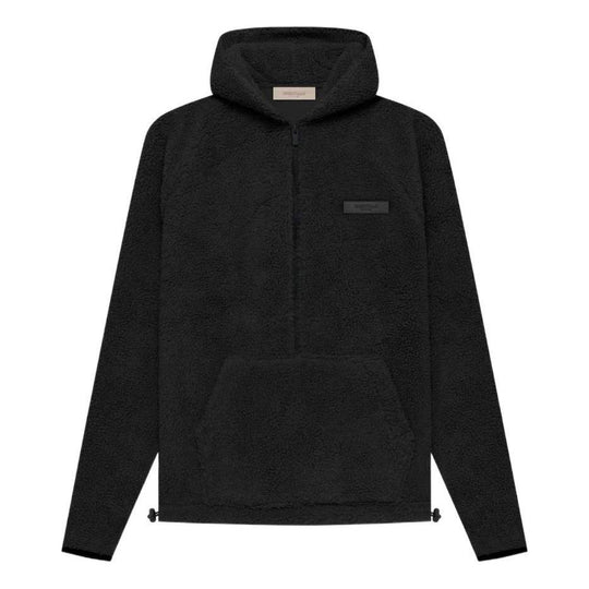 Fear of God Essentials SS22 Polar Fleece Half Zip Hoodie 'Iron' FOG-SS22-396