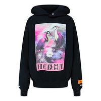 HERON PRESTON Unisex Heron Printing Sweatshirt Black HWBB016E20JER0011030