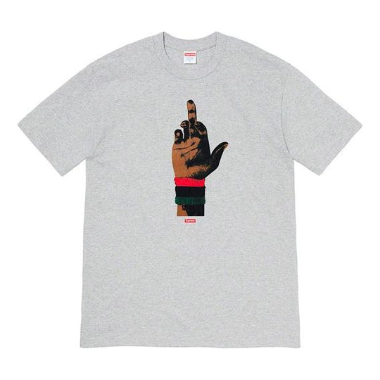Supreme FW19 Week 15 x Dead Prez RBG Tee Crossover Round Neck Printing Short Sleeve Unisex Gray SUP-FW19-10774